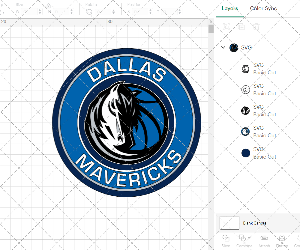 Dallas Mavericks Circle 2017, Svg, Dxf, Eps, Png - SvgShopArt