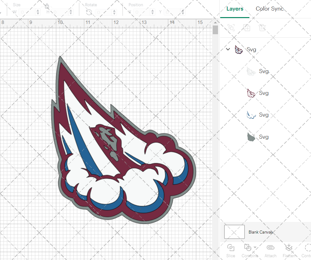 Colorado Avalanche Concept 1999 003, Svg, Dxf, Eps, Png - SvgShopArt