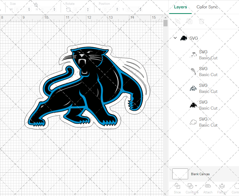 Carolina Panthers Alternate 1995 004, Svg, Dxf, Eps, Png - SvgShopArt
