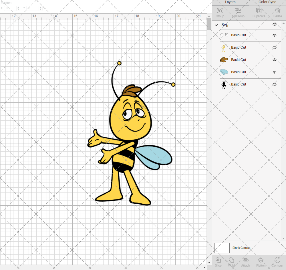 Willy - Maya The Bee 002, Svg, Dxf, Eps, Png - SvgShopArt