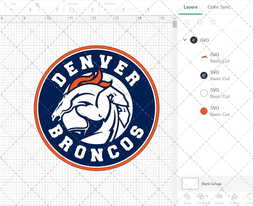 Denver Broncos Circle 1997 003, Svg, Dxf, Eps, Png - SvgShopArt