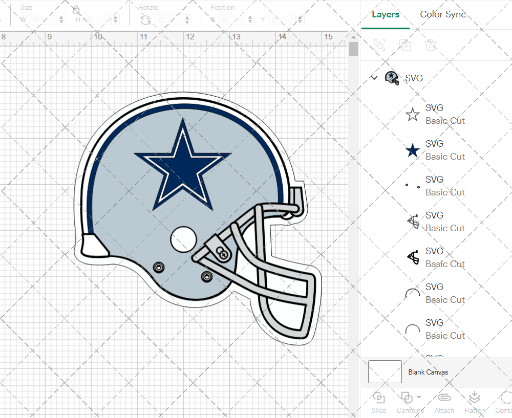 Dallas Cowboys Helmet 1971, Svg, Dxf, Eps, Png - SvgShopArt