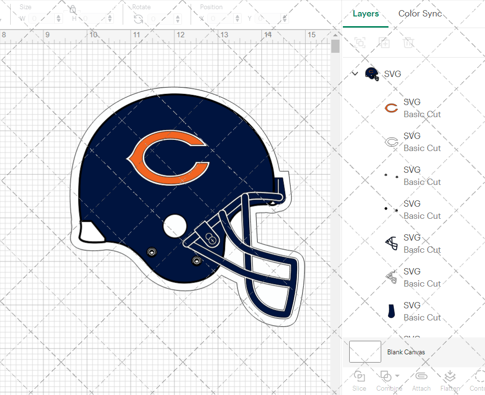 Chicago Bears Helmet 2000, Svg, Dxf, Eps, Png - SvgShopArt