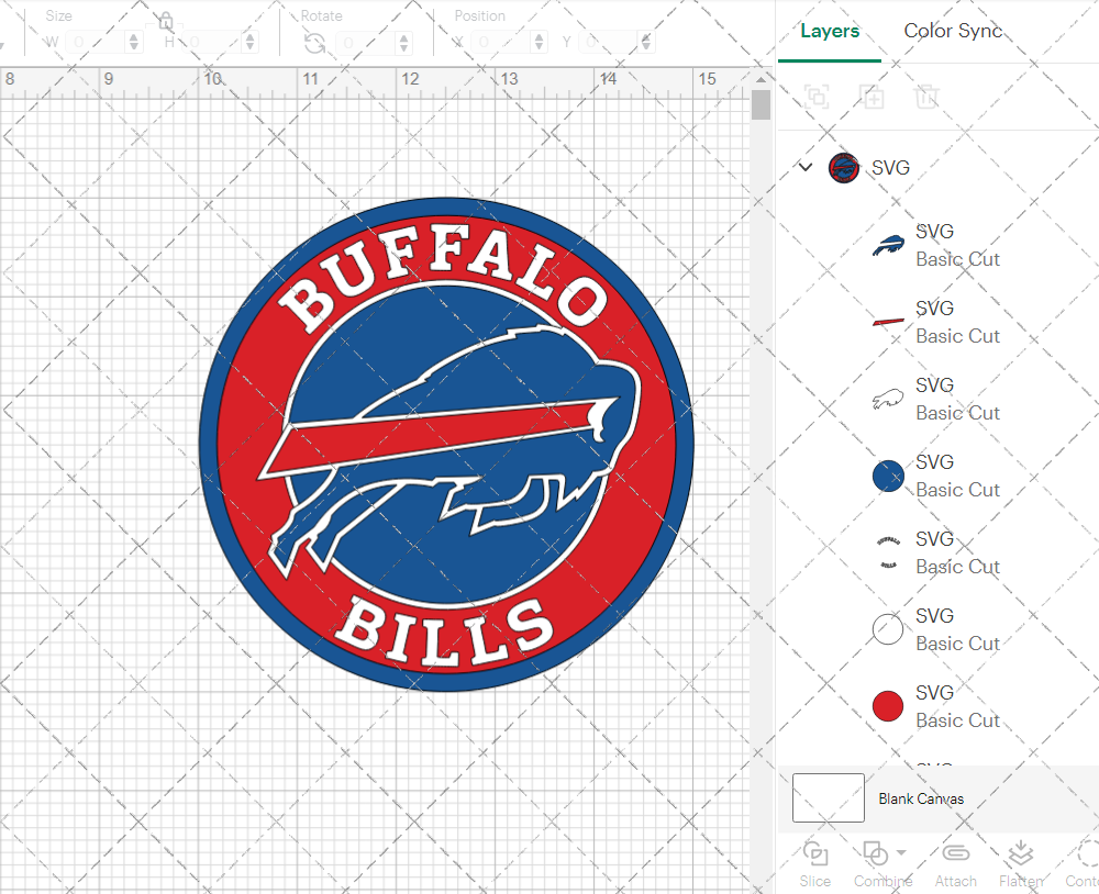 Buffalo Bills Circle 1974 002, Svg, Dxf, Eps, Png - SvgShopArt