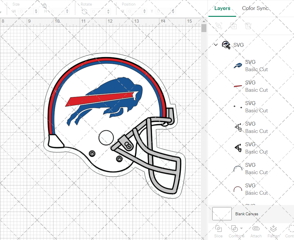 Buffalo Bills Helmet 1974 002, Svg, Dxf, Eps, Png - SvgShopArt