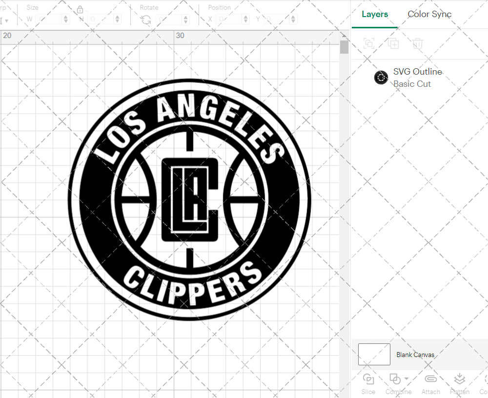 Los Angeles Clippers Circle 2018 002, Svg, Dxf, Eps, Png - SvgShopArt