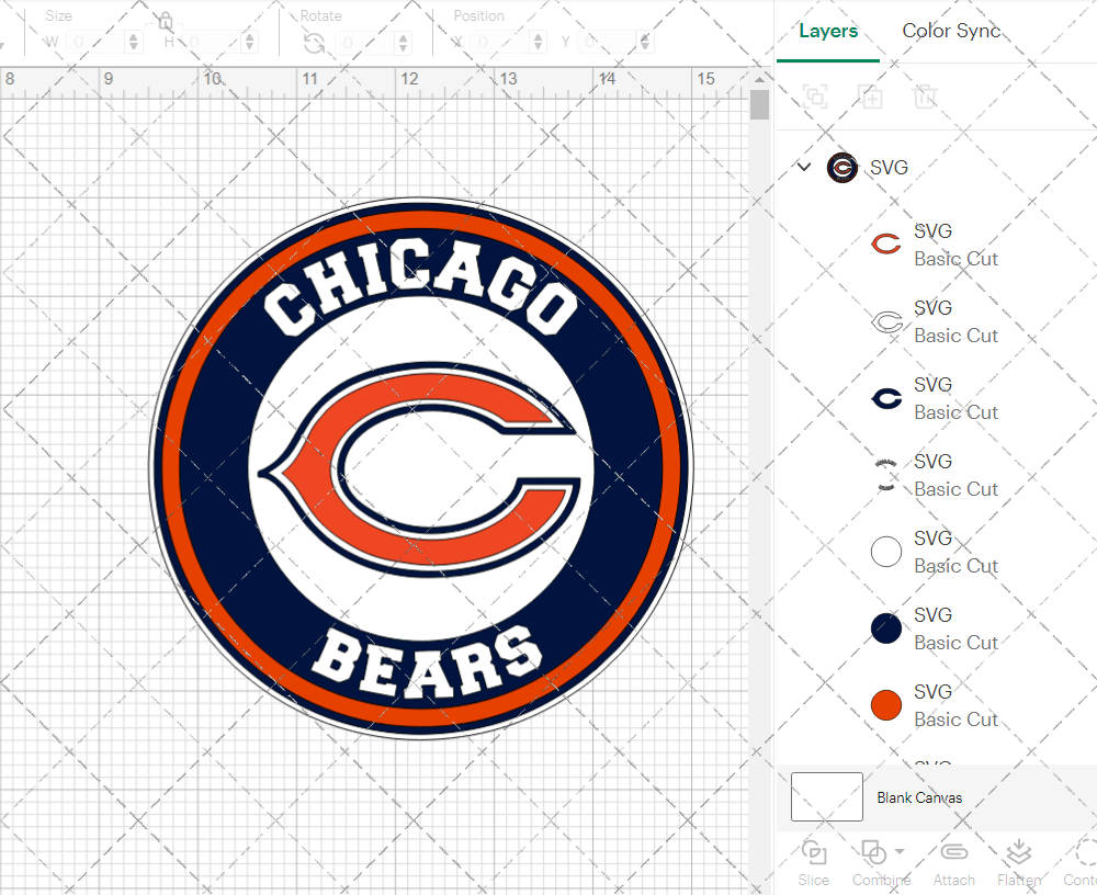 Chicago Bears Circle 2012, Svg, Dxf, Eps, Png - SvgShopArt