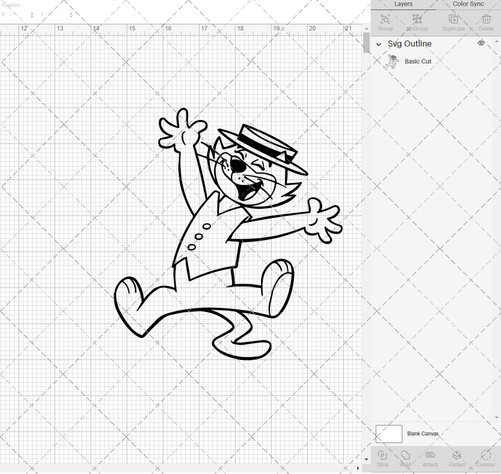 Top Cat 002, Svg, Dxf, Eps, Png - SvgShopArt