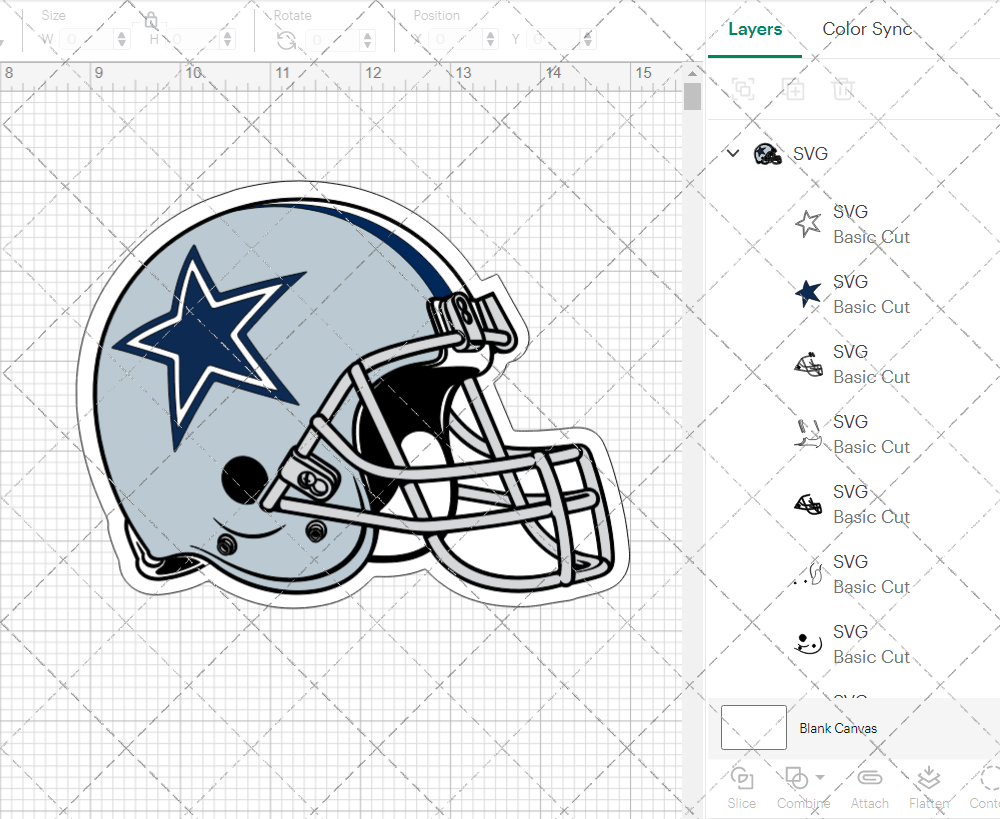 Dallas Cowboys Helmet 1971 002, Svg, Dxf, Eps, Png - SvgShopArt