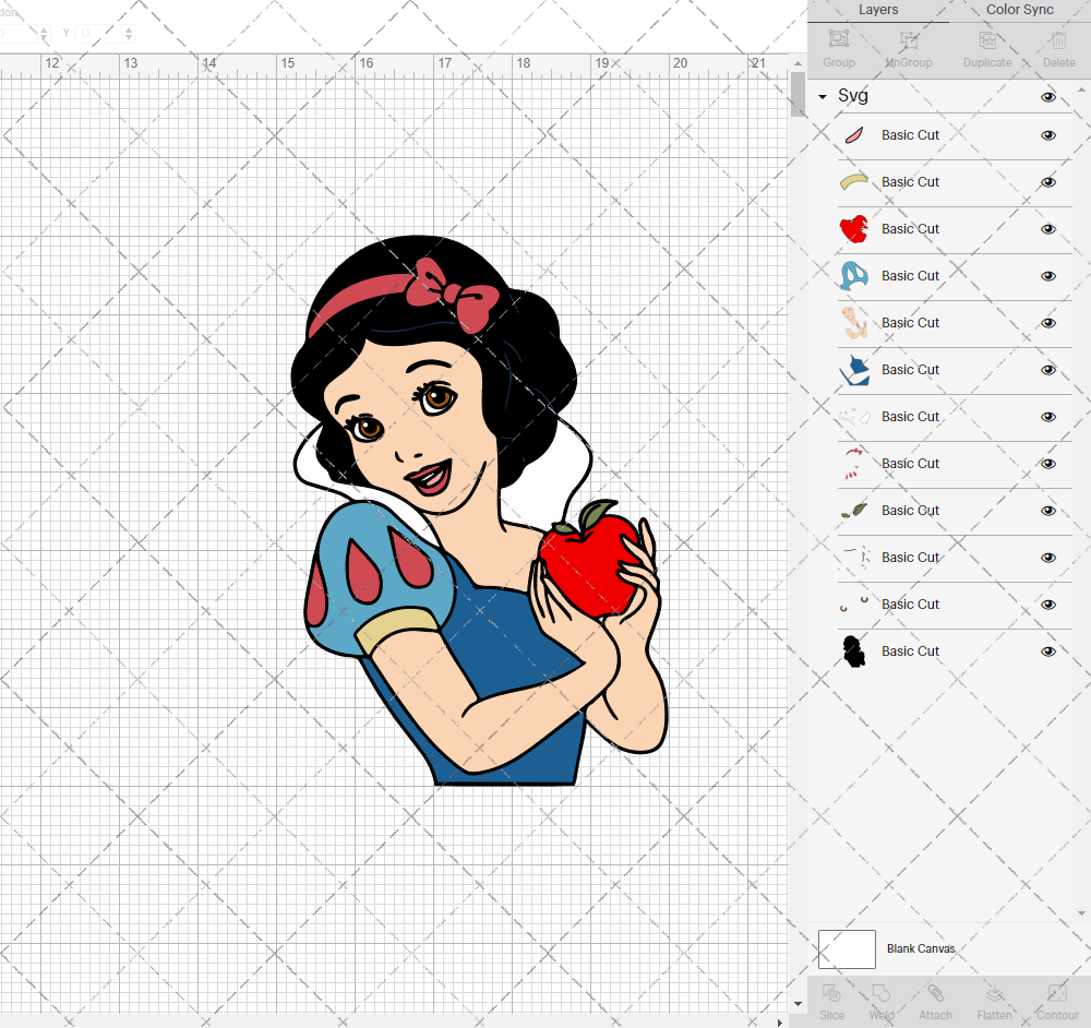 Snow White, Svg, Dxf, Eps, Png - SvgShopArt