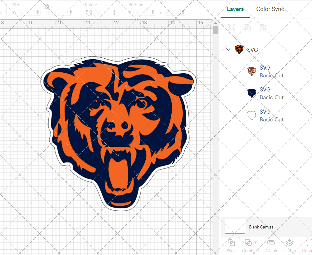 Chicago Bears Alternate 2000, Svg, Dxf, Eps, Png - SvgShopArt