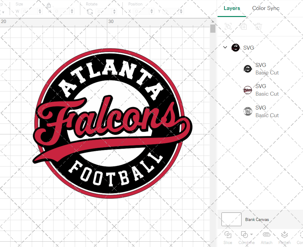 Atlanta Falcons Circle 2003 004, Svg, Dxf, Eps, Png - SvgShopArt