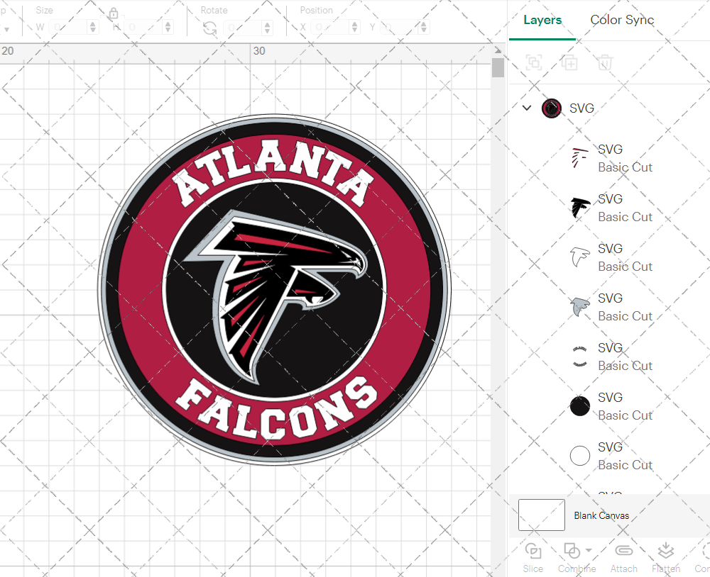 Atlanta Falcons Circle 2003 002, Svg, Dxf, Eps, Png - SvgShopArt