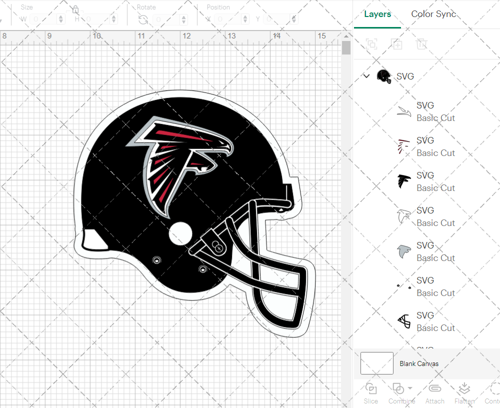 Atlanta Falcons Helmet 2003, Svg, Dxf, Eps, Png - SvgShopArt
