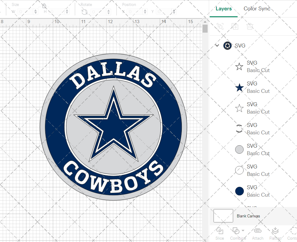 Dallas Cowboys Circle 1971, Svg, Dxf, Eps, Png - SvgShopArt