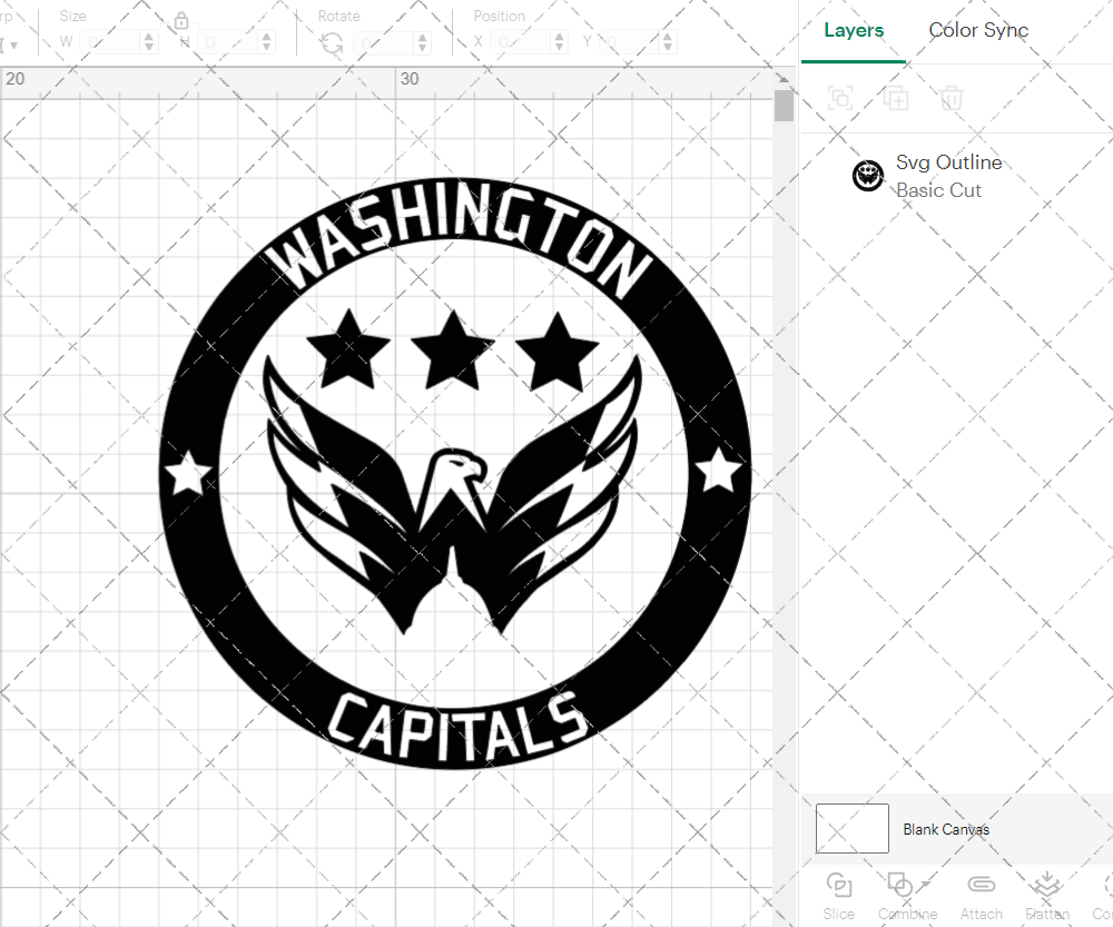 Washington Capitals Circle 2007 007, Svg, Dxf, Eps, Png - SvgShopArt