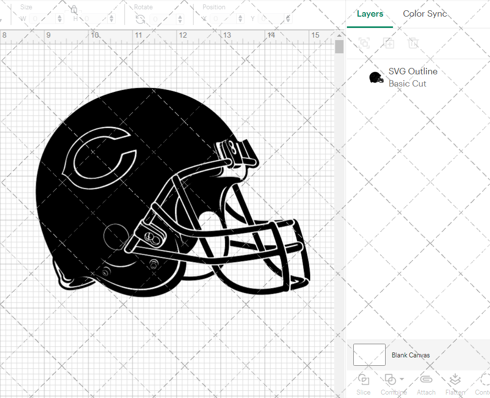 Chicago Bears Helmet 2002, Svg, Dxf, Eps, Png - SvgShopArt