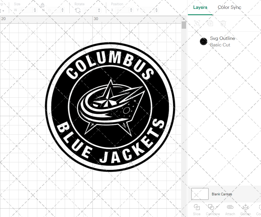 Columbus Blue Jackets Circle 2007, Svg, Dxf, Eps, Png - SvgShopArt