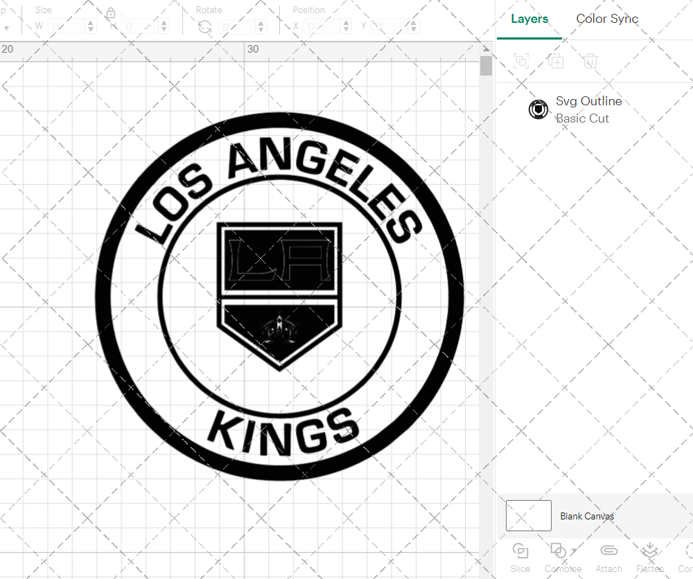 Los Angeles Kings Circle 2019, Svg, Dxf, Eps, Png - SvgShopArt