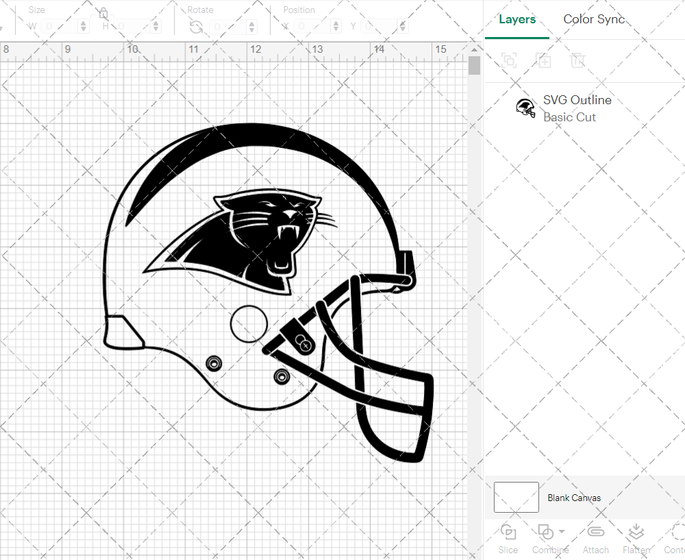 Carolina Panthers Helmet 1995, Svg, Dxf, Eps, Png - SvgShopArt