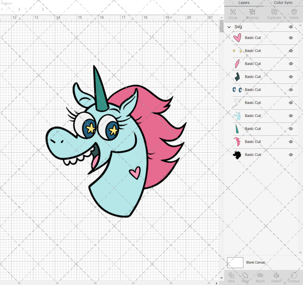 Pony Head - Star Butterfly, Svg, Dxf, Eps, Png - SvgShopArt