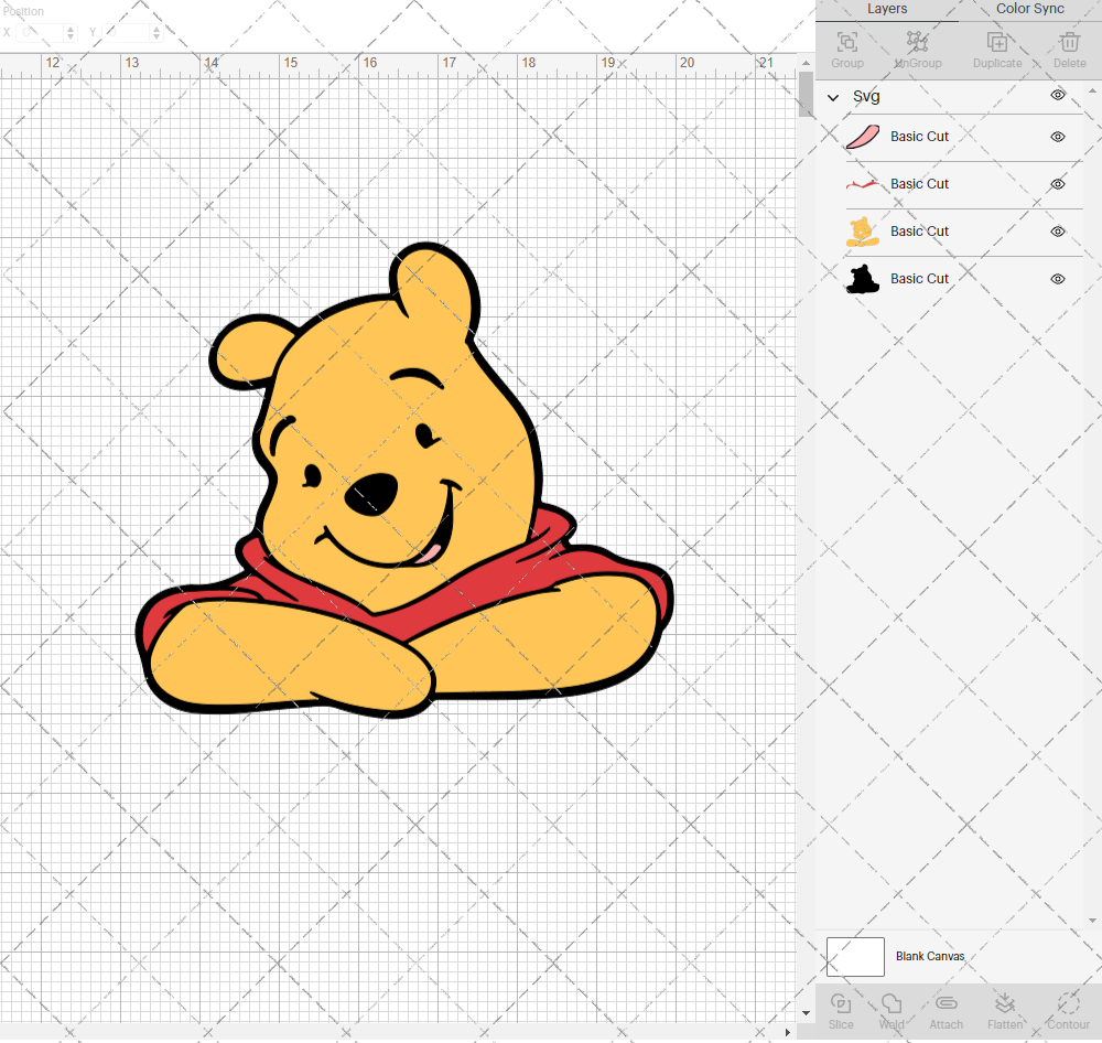 Winnie The Pooh 007, Svg, Dxf, Eps, Png - SvgShopArt