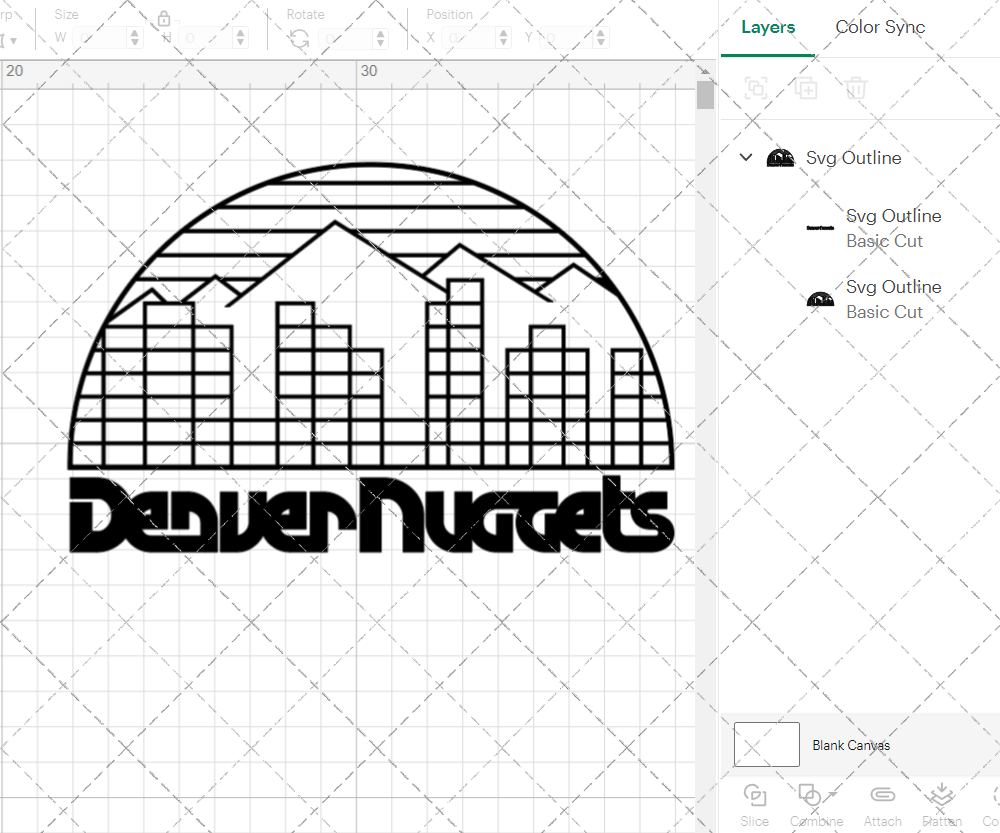 Denver Nuggets Secondary 1981, Svg, Dxf, Eps, Png - SvgShopArt
