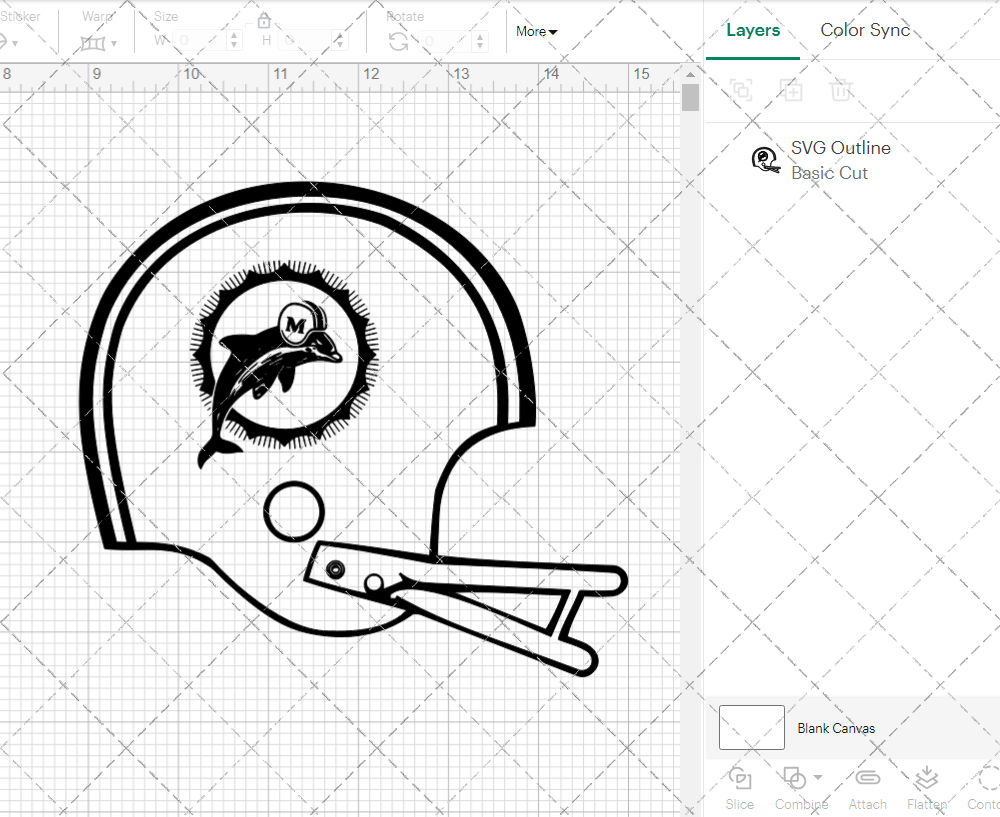 Miami Dolphins Helmet 1966, Svg, Dxf, Eps, Png - SvgShopArt