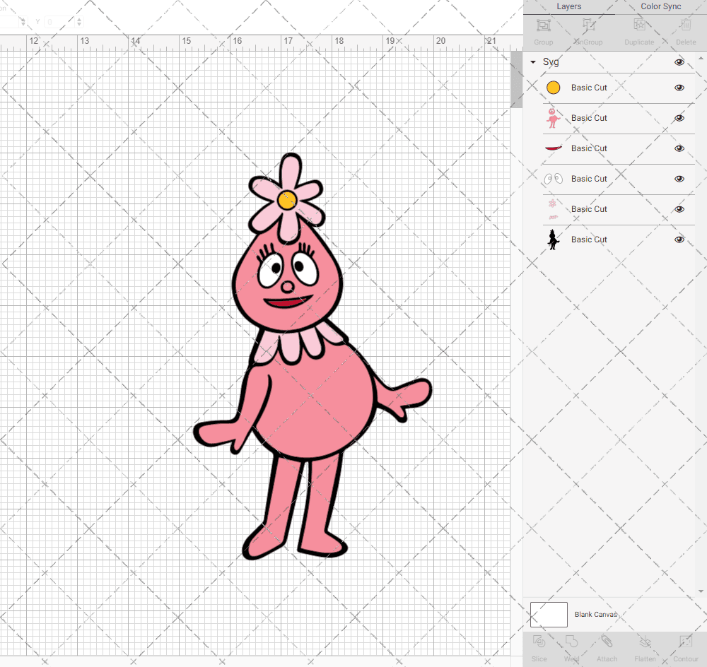 Foofa - Yo Gabba Gabba, Svg, Dxf, Eps, Png SvgShopArt