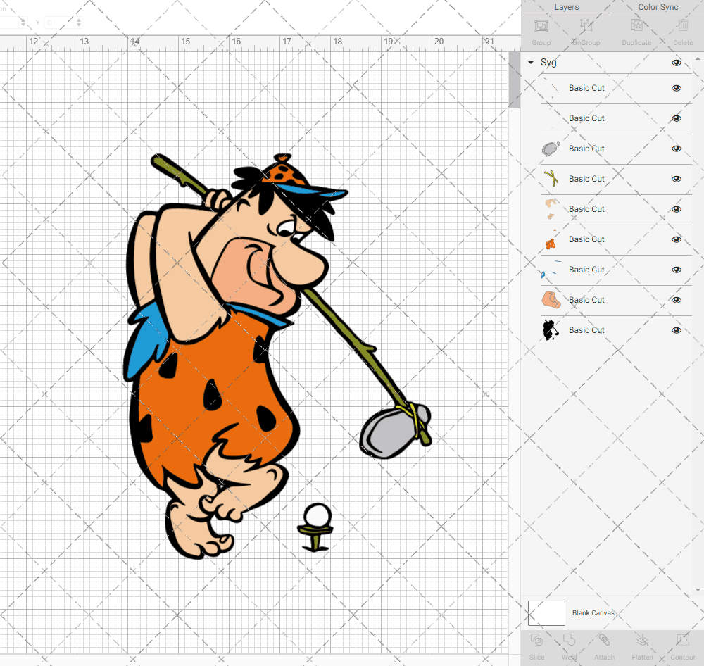 Fred Flintstone - The Flintstone 002, Svg, Dxf, Eps, Png SvgShopArt