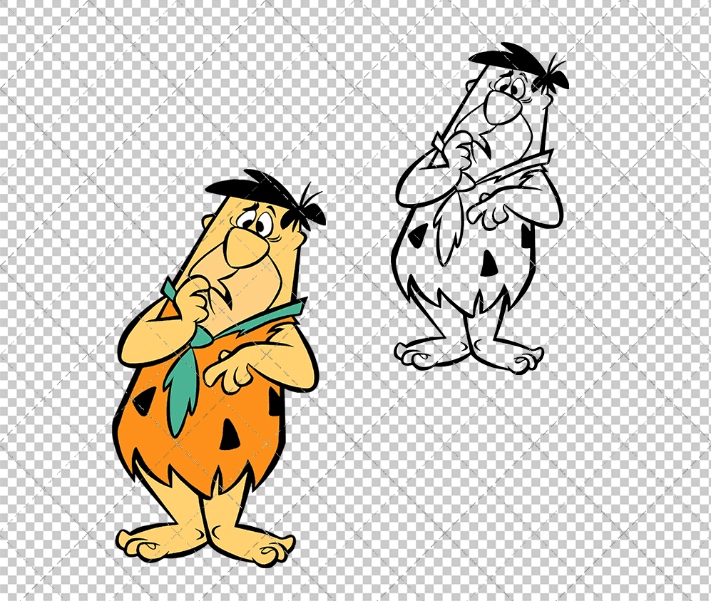Fred Flintstone - The Flintstone 003, Svg, Dxf, Eps, Png SvgShopArt