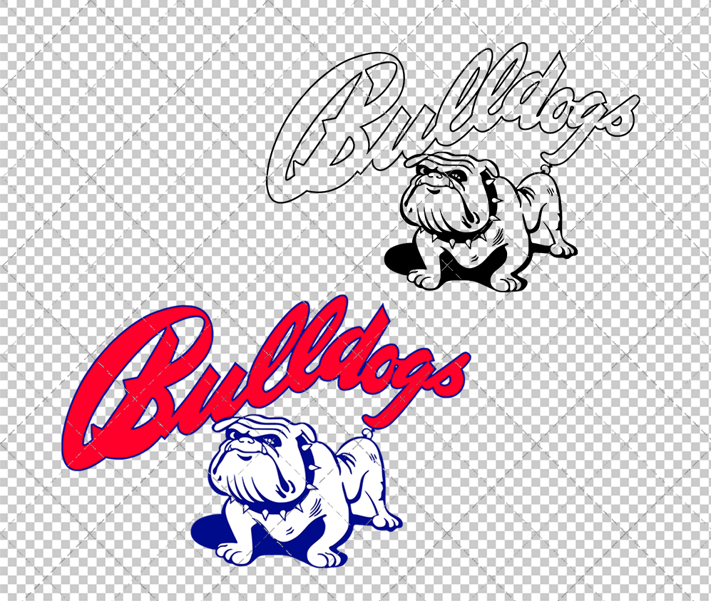 Fresno State Bulldogs 1953, Svg, Dxf, Eps, Png - SvgShopArt