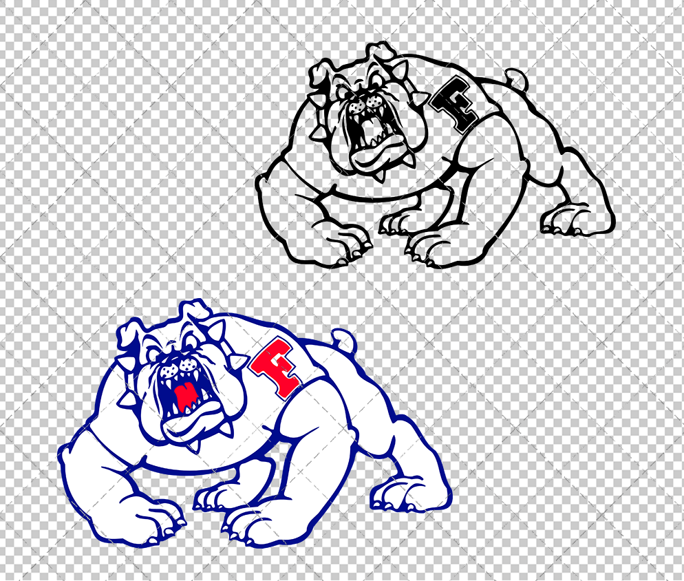 Fresno State Bulldogs 1981, Svg, Dxf, Eps, Png - SvgShopArt