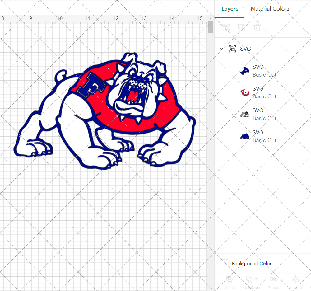 Fresno State Bulldogs Alternate 1981 002, Svg, Dxf, Eps, Png - SvgShopArt
