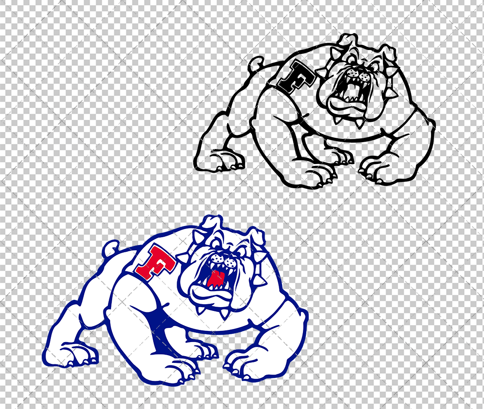 Fresno State Bulldogs Alternate 1981, Svg, Dxf, Eps, Png - SvgShopArt