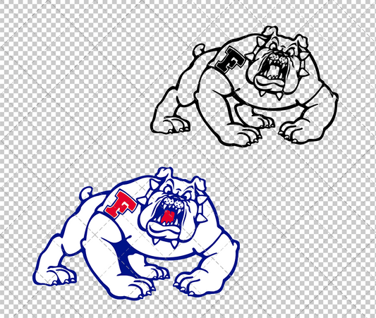 Fresno State Bulldogs Alternate 1981, Svg, Dxf, Eps, Png - SvgShopArt