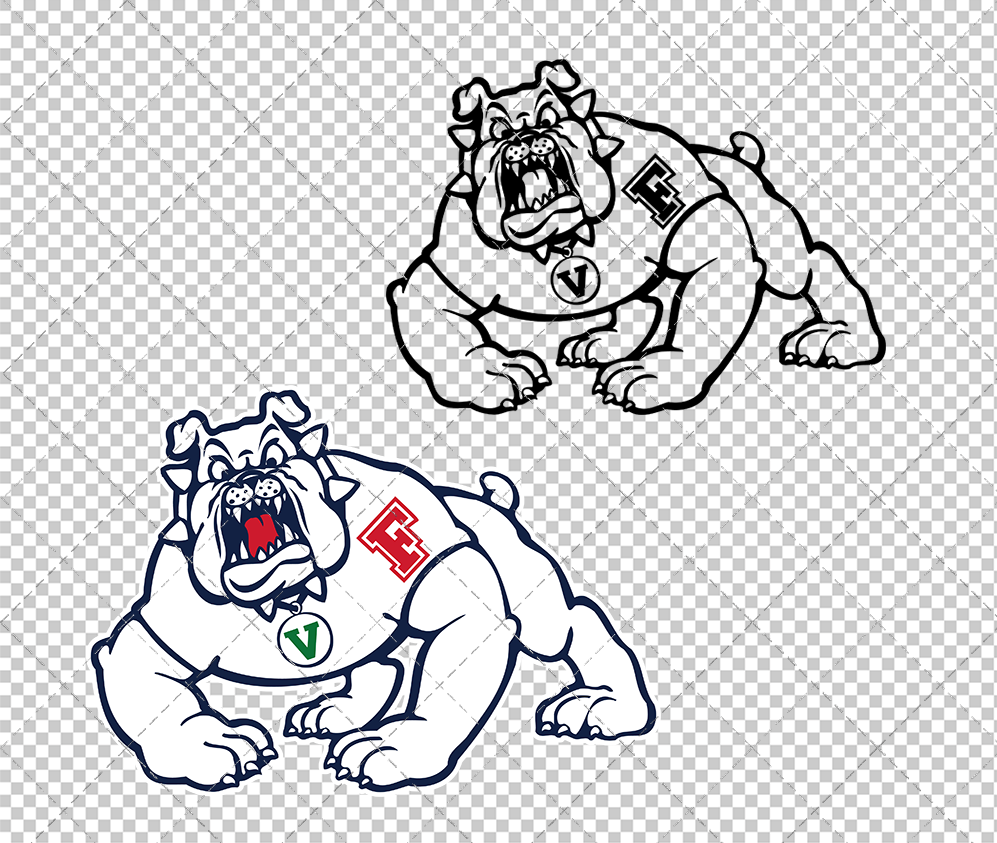 Fresno State Bulldogs Helmet Logos 1997, Svg, Dxf, Eps, Png - SvgShopArt