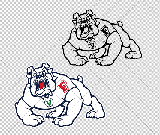 Fresno State Bulldogs Helmet Logos 1997, Svg, Dxf, Eps, Png - SvgShopArt