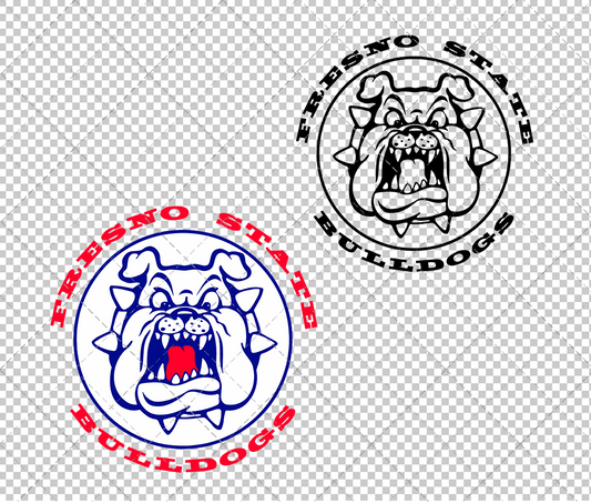 Fresno State Bulldogs Secondary 1981 002, Svg, Dxf, Eps, Png - SvgShopArt