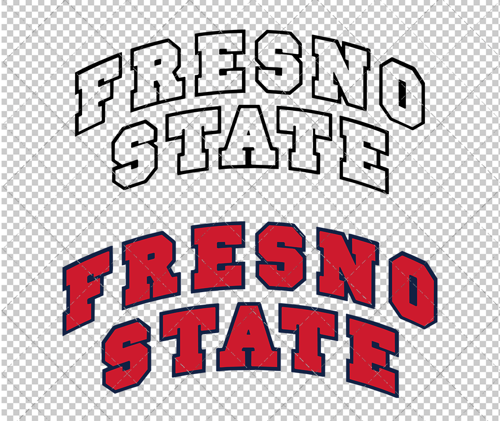 Fresno State Bulldogs Wordmark 2006, Svg, Dxf, Eps, Png - SvgShopArt