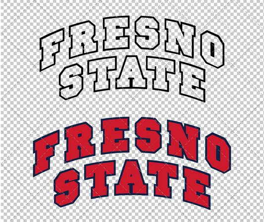 Fresno State Bulldogs Wordmark 2006, Svg, Dxf, Eps, Png - SvgShopArt