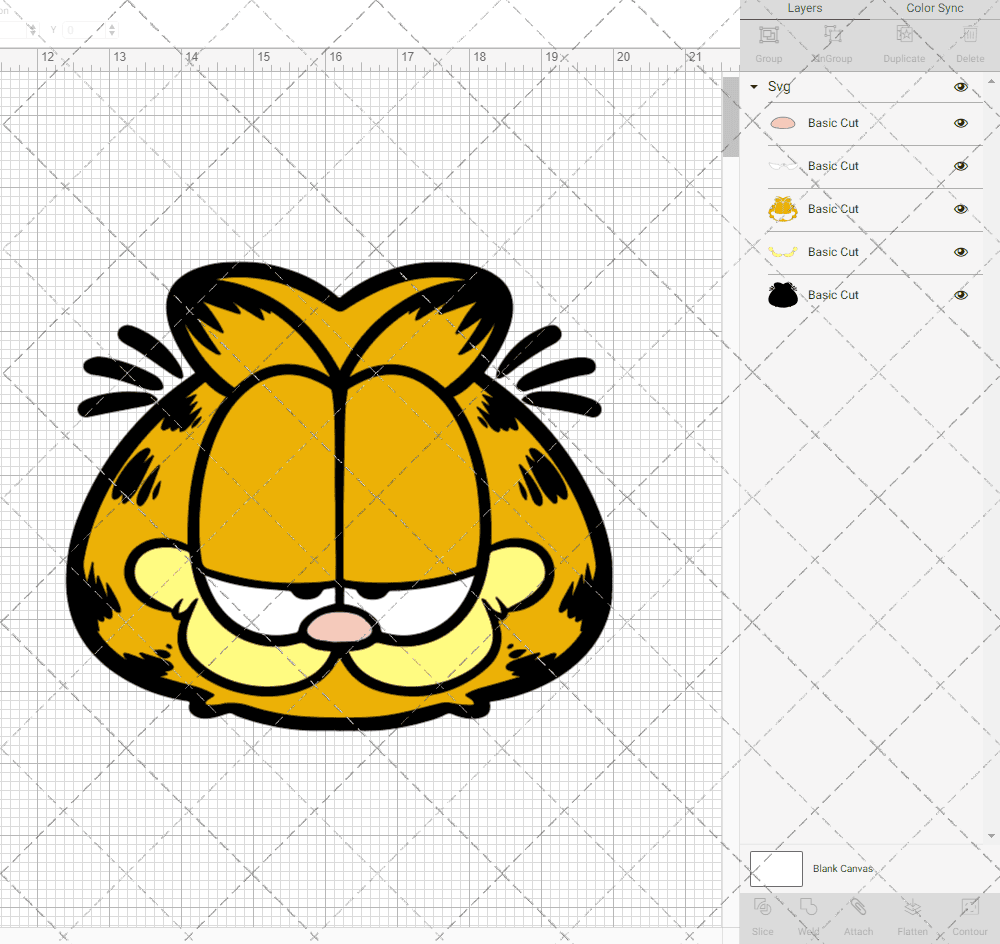 Garfield 003, Svg, Dxf, Eps, Png SvgShopArt