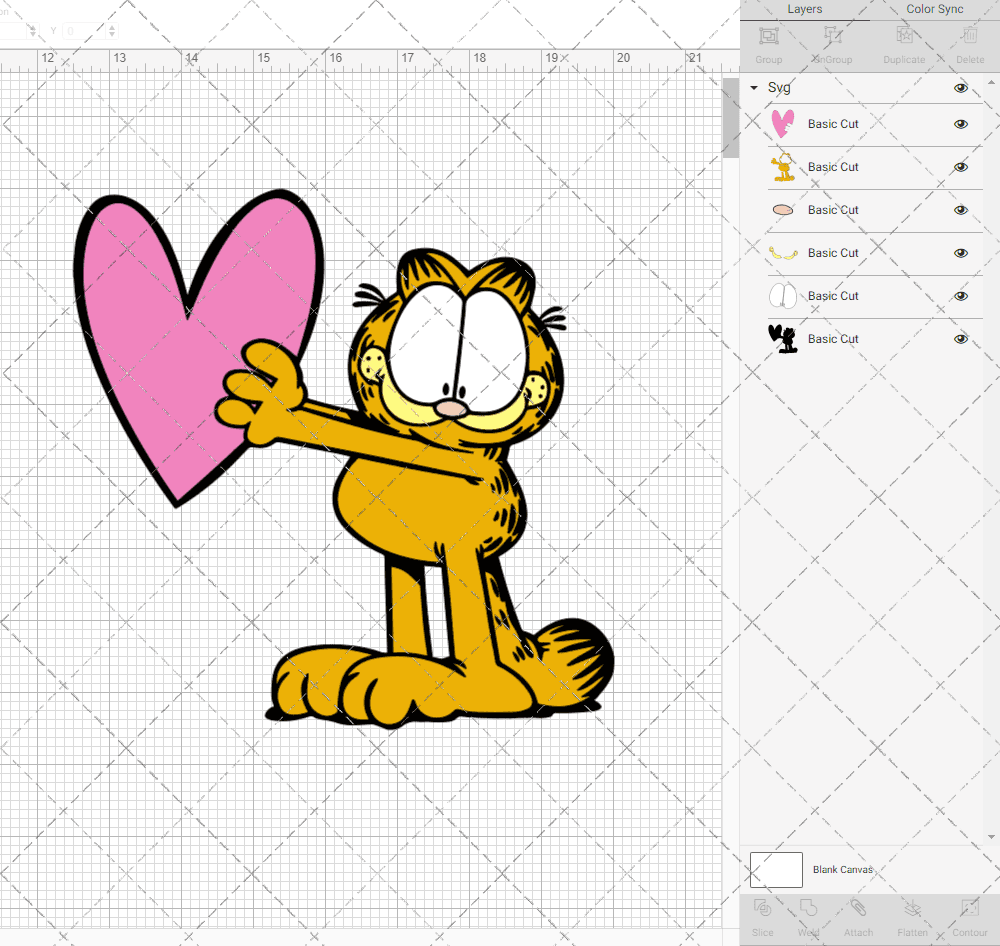 Garfield 004, Svg, Dxf, Eps, Png SvgShopArt