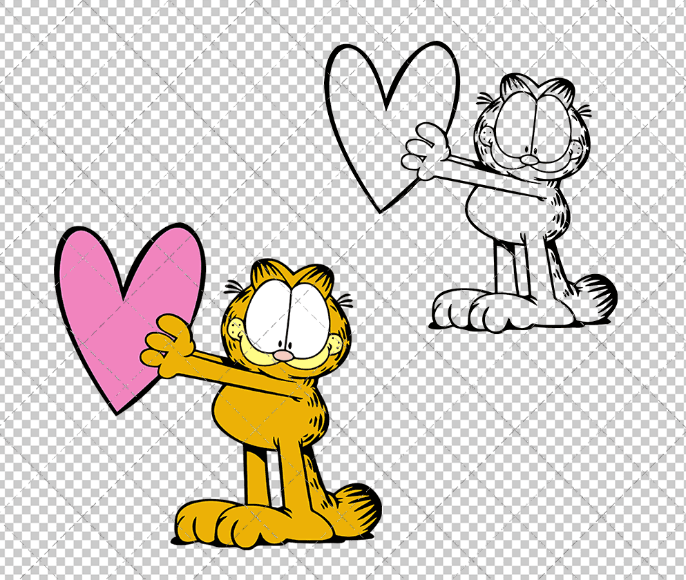 Garfield 004, Svg, Dxf, Eps, Png SvgShopArt