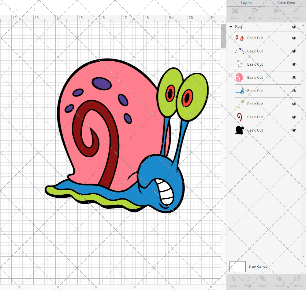 Gary the Snail - SpongeBob SquarePants 002, Svg, Dxf, Eps, Png SvgShopArt