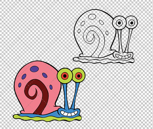 Gary the Snail - SpongeBob SquarePants, Svg, Dxf, Eps, Png SvgShopArt