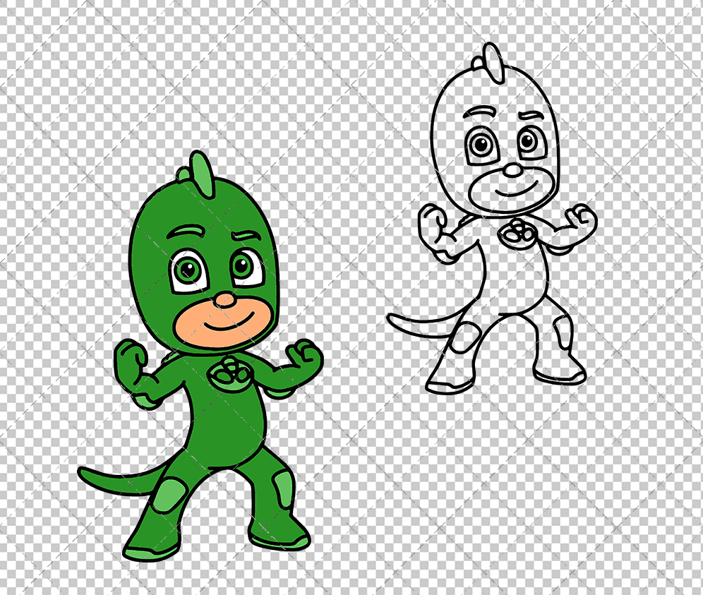 Gekko - PJ Masks, Svg, Dxf, Eps, Png SvgShopArt