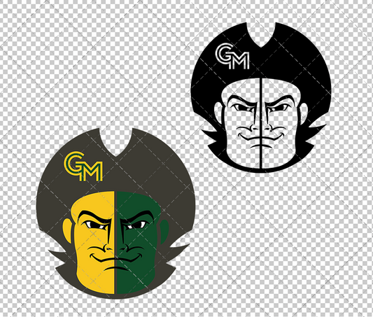 George Mason Patriots Secondary 2025 006, Svg, Dxf, Eps, Png - SvgShopArt