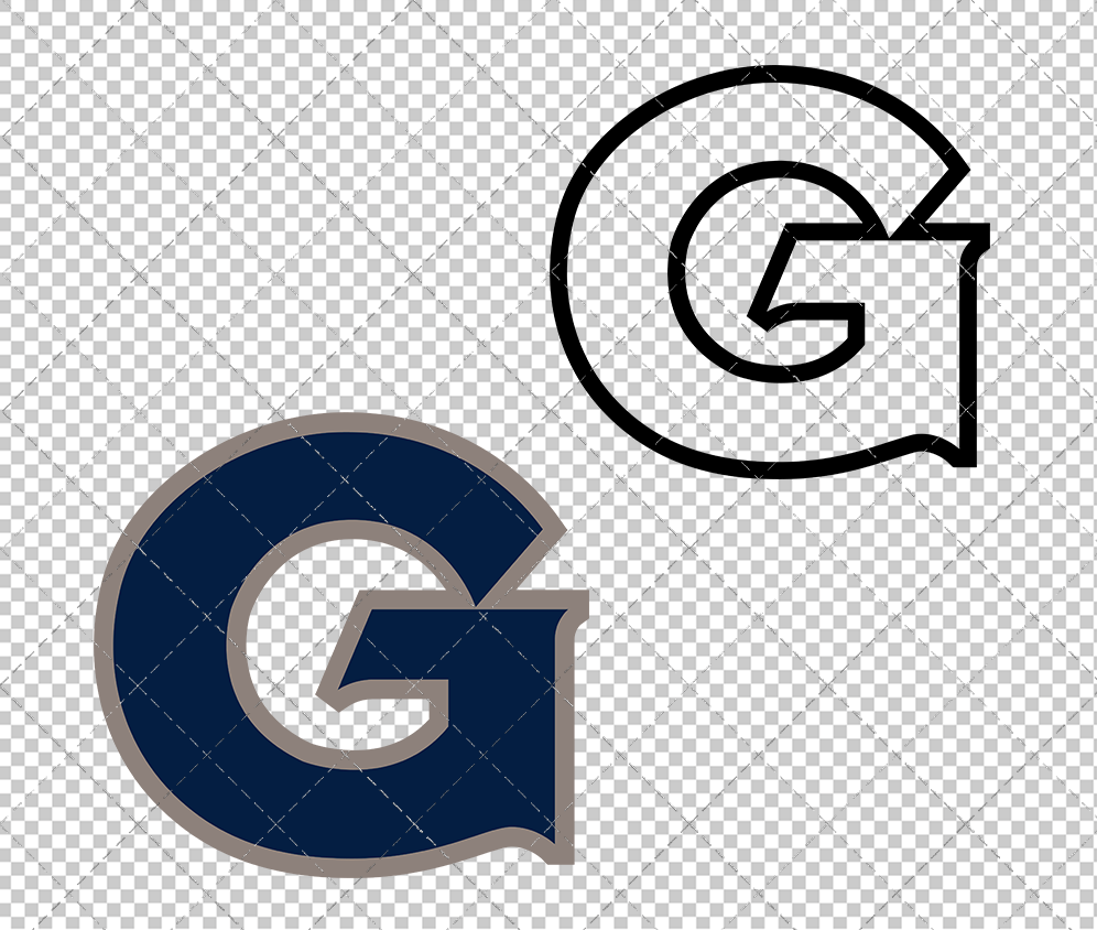 Georgetown Hoyas 1995, Svg, Dxf, Eps, Png - SvgShopArt
