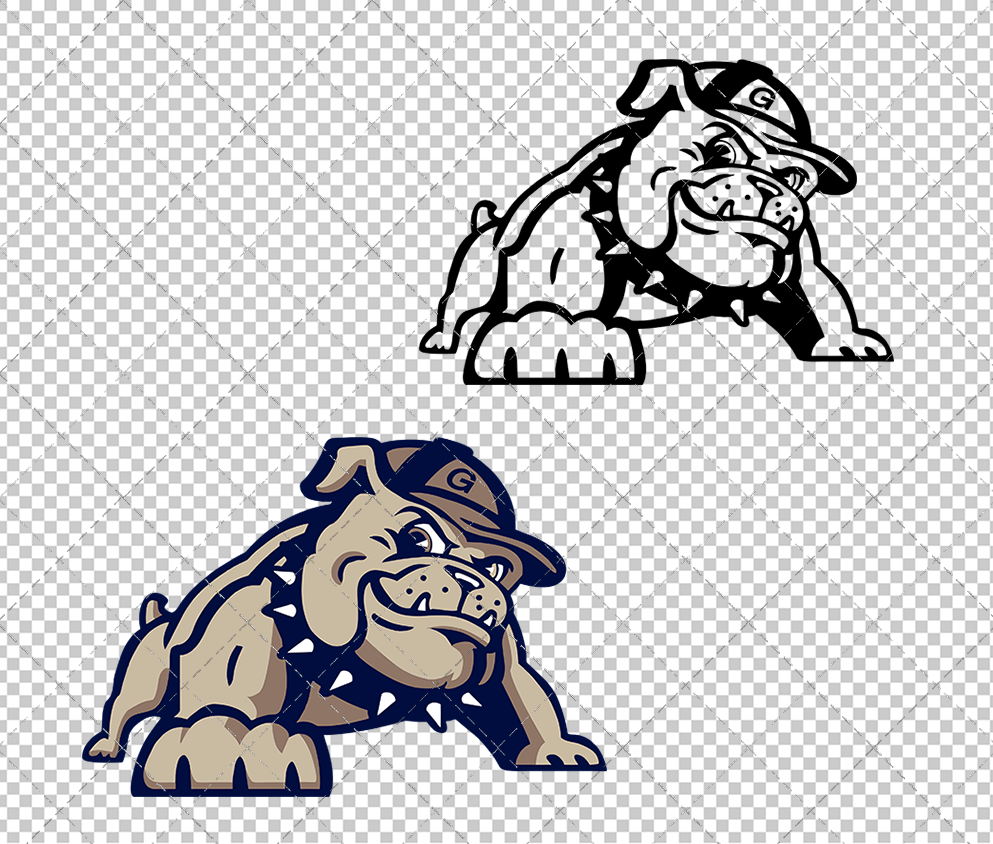 Georgetown Hoyas Mascot 1995, Svg, Dxf, Eps, Png - SvgShopArt